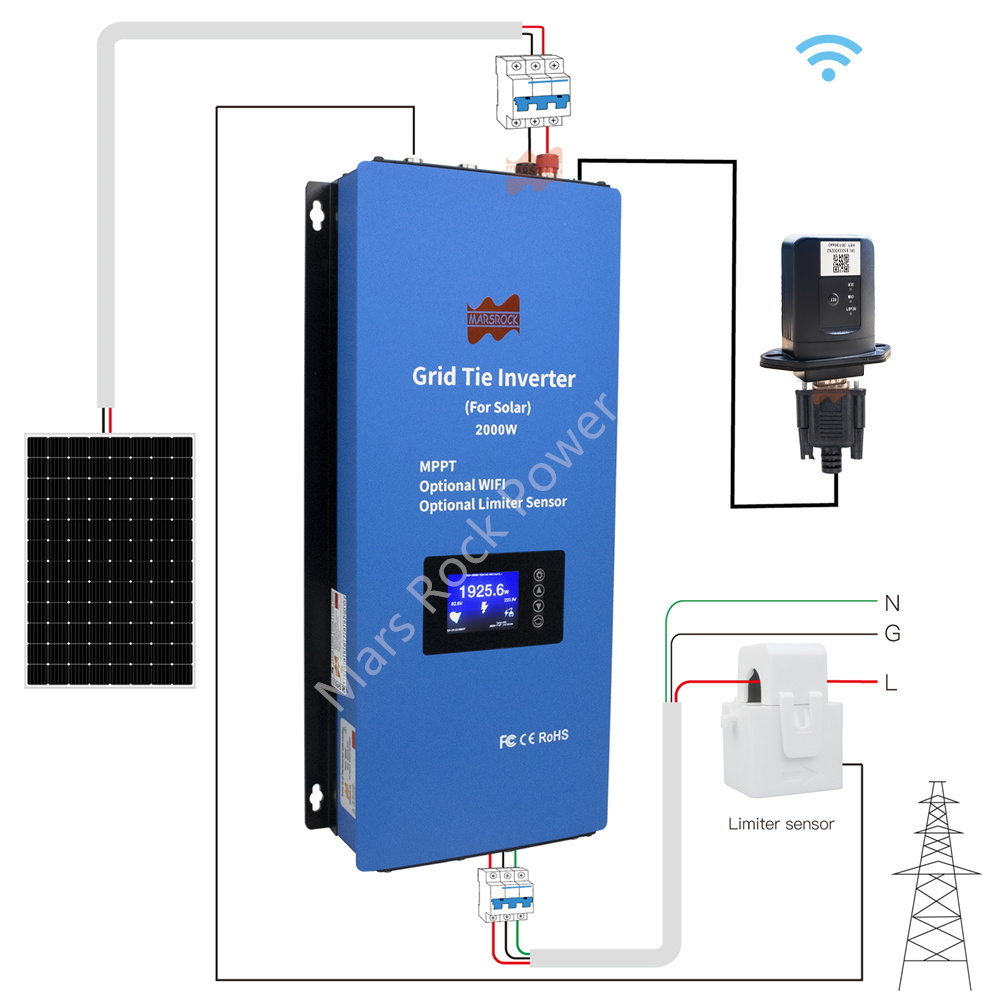 2000W 2 Pha 240V Năng Lượng Mặ - đánh giá và giá Grid Tie Inverter Limiter 2000W