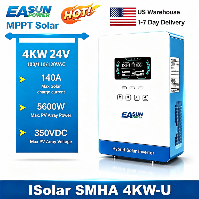 EASUN POWER hybrid Soalr Inver - đánh giá và giá Grid Tie Inverter Limiter 2000W