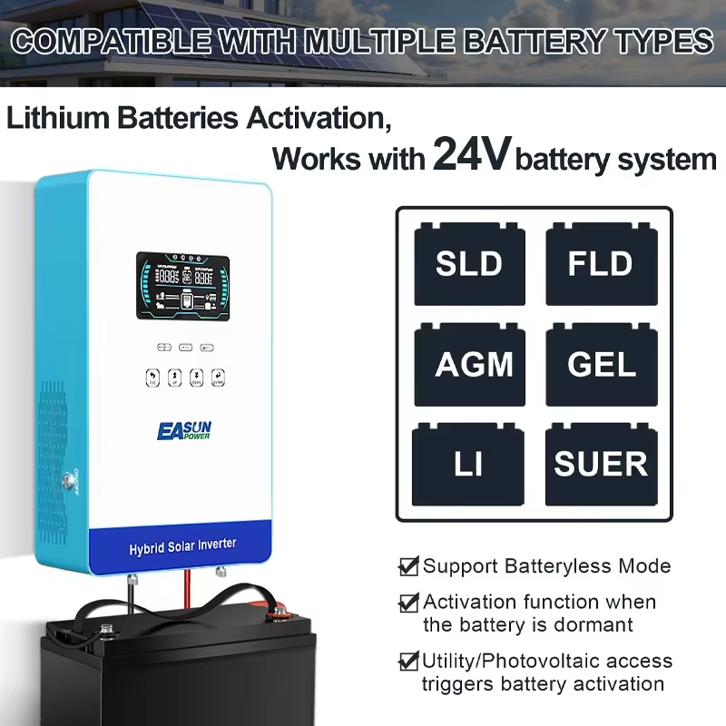EASUN POWER hybrid Soalr Inver - đánh giá và giá Grid Tie Inverter Limiter 2000W