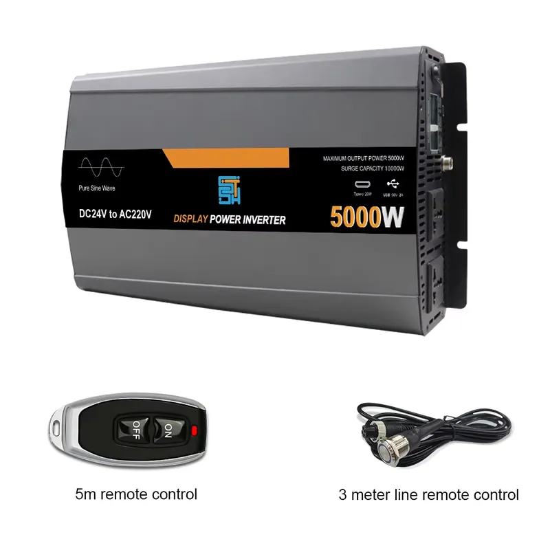 for Reverse DC 12V 24V 48V to  - đánh giá và giá Pure Sine Wave Inverter 5000W 48V 220V