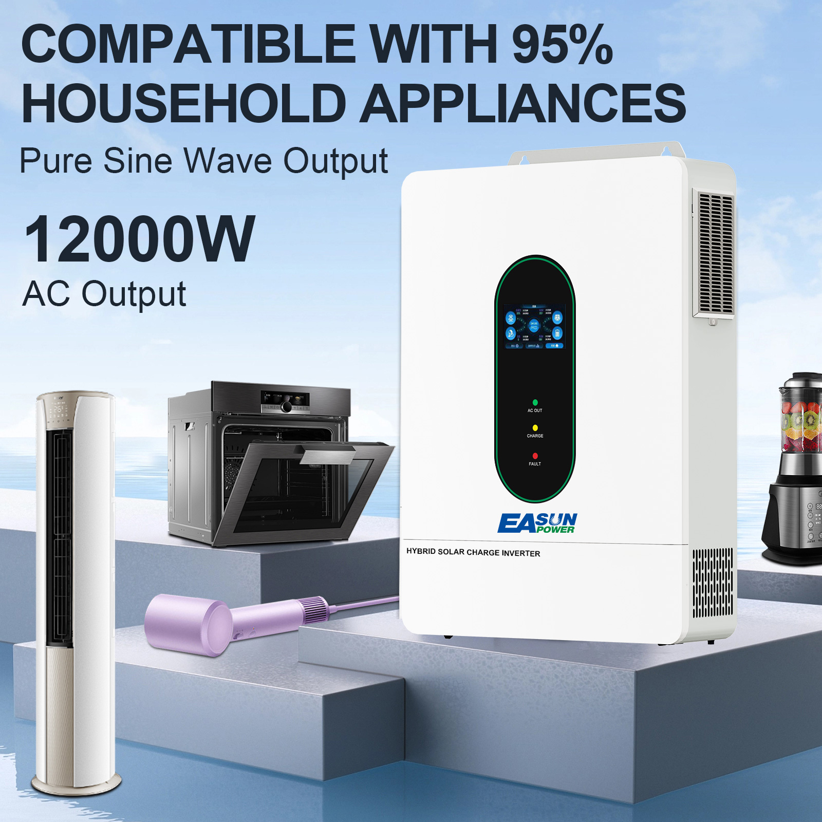 EASUN POWER 12KW Split Phase S - đánh giá và giá Grid Tie Inverter Limiter 2000W